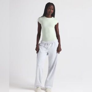 SKIMS Cotton Jersey Raw Edge Tshirt Bodysuit